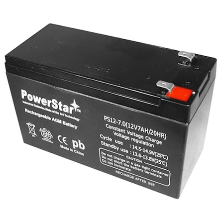 PowerStar PS12-7-002 12V 7Ah Replacement Battery For APC RBC38 RBC40 RBC51 RBC106 RBC110 RBC114